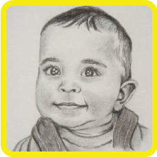 hand drawn Children's and Pet's portraits